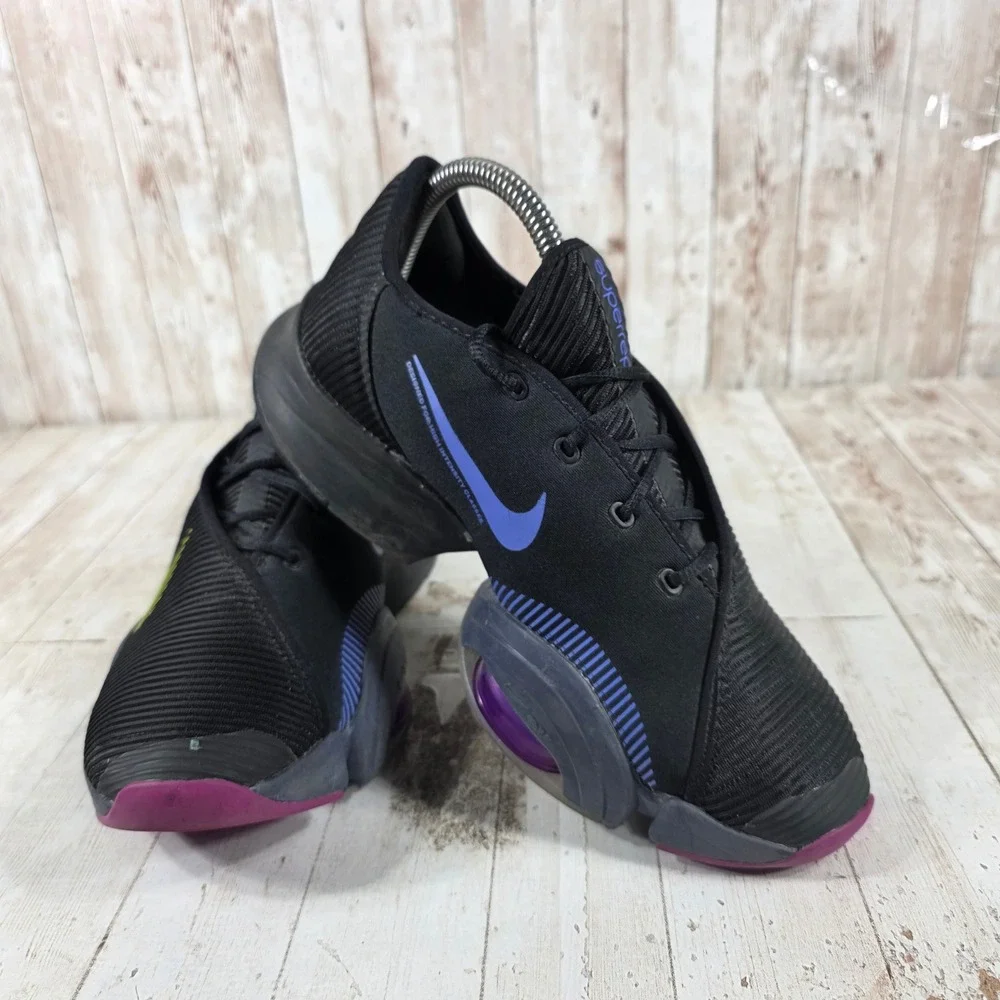 Nike Air Zoom SuperRep 2 Womens Black Purple Lime HIIT Shoes CU5925-010 8